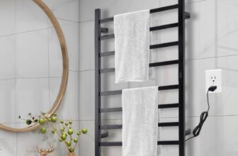 8-Bar Electric Heated Towel Warmer for Luxurious comfort