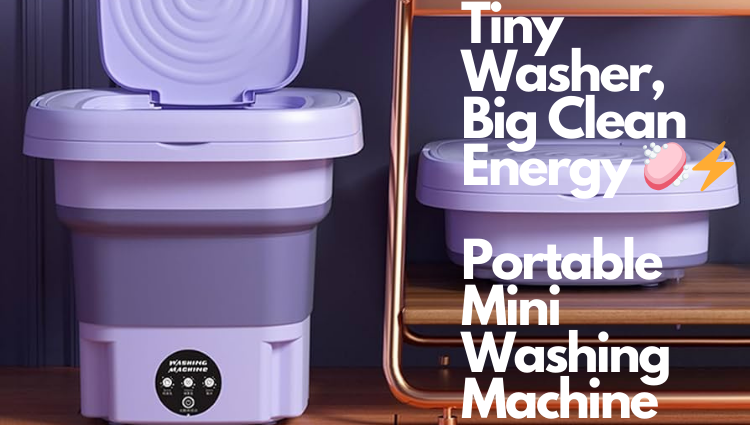 Tiny Washer Big Clean Energy 🧼⚡ Portable Mini Washing Machine