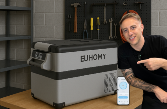 EUHOMY 12V Portable Refrigerator with App Control