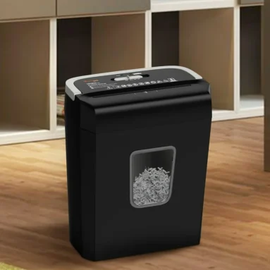 Secure Your Privacy with the Bonsaii 6-Sheet Micro-Cut Paper Shredder